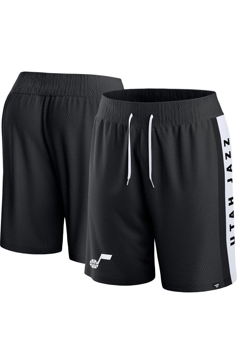 FANATICS Men's Fanatics Branded Black Utah Jazz Referee Iconic Mesh Shorts, Main, color, Black