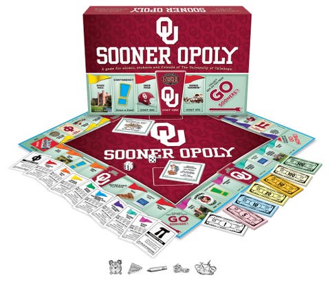 University of Oklahoma Sooner-Opoly Monopoly Board Game