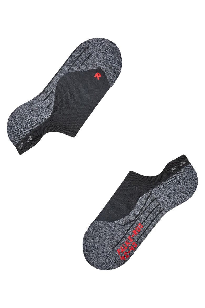 RU3 Comfort Invisible Running Socks, Alternate, color, Black-Mix