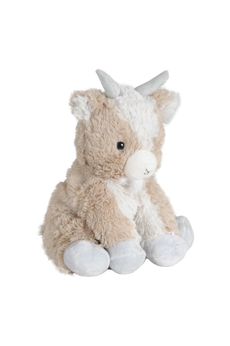 Warmies® Microwavable Plush 13" Goat and Board Book, Alternate, color, beige