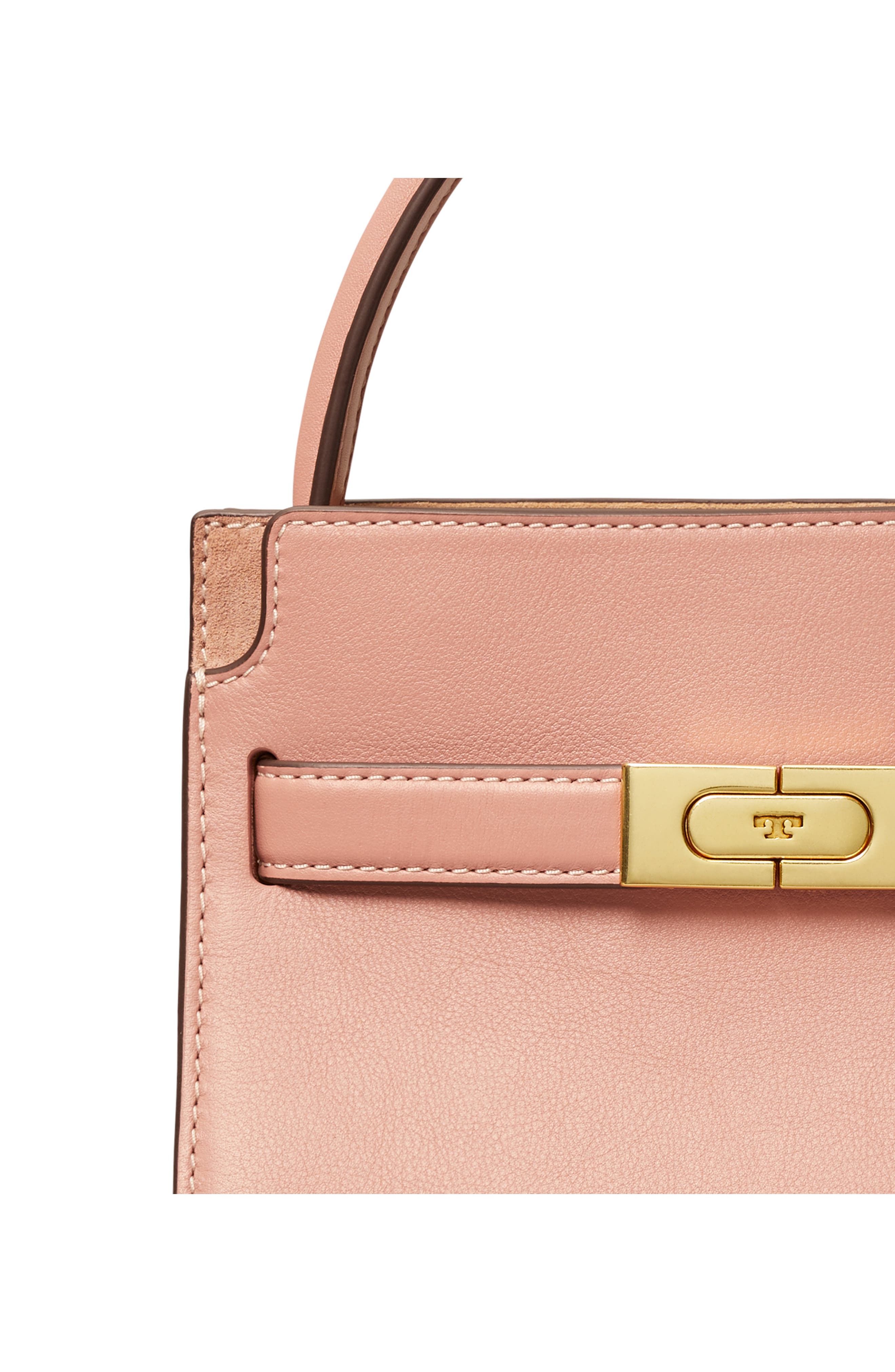 Tory Burch Petite Lee Radziwill Leather Double Bag, Alternate, color, 