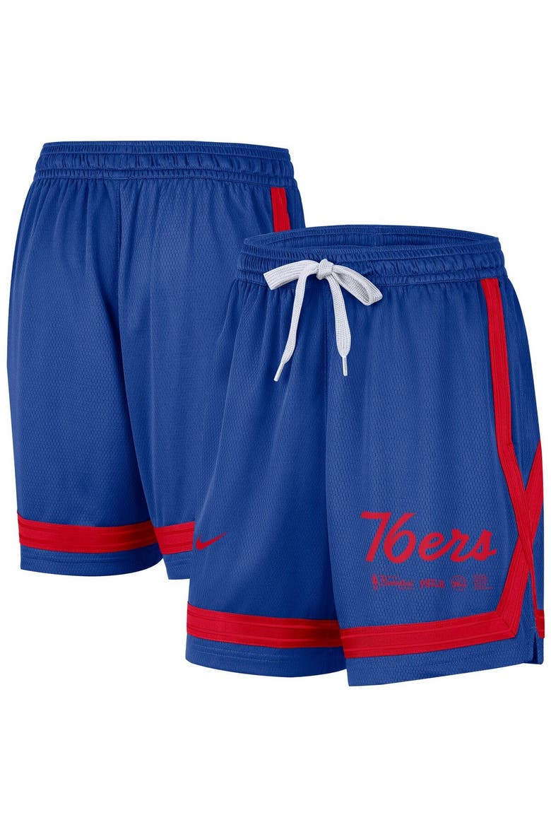 Women's Nike Royal Philadelphia 76ers Crossover Performance Shorts, Main, color, Royal