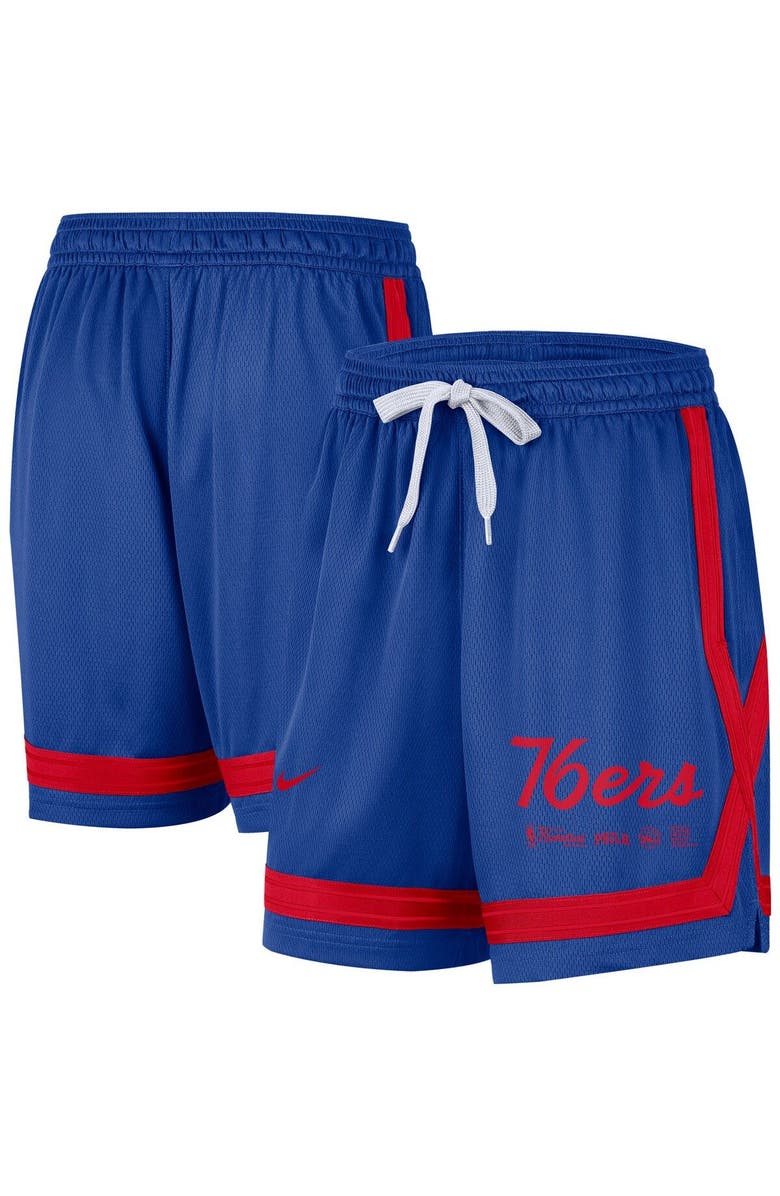 Nike Women's Nike Royal Philadelphia 76ers Crossover Performance Shorts, Main, color, Royal