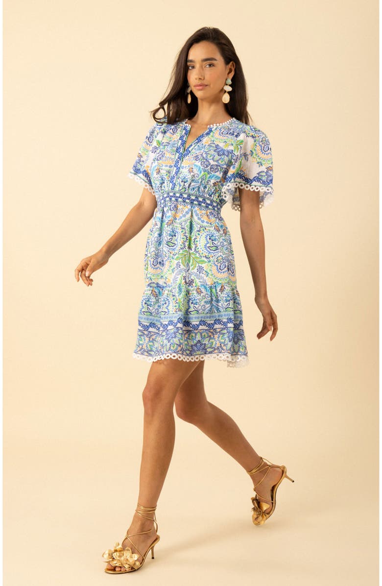 Hale Bob Katelyn Linen Dress, Alternate, color,