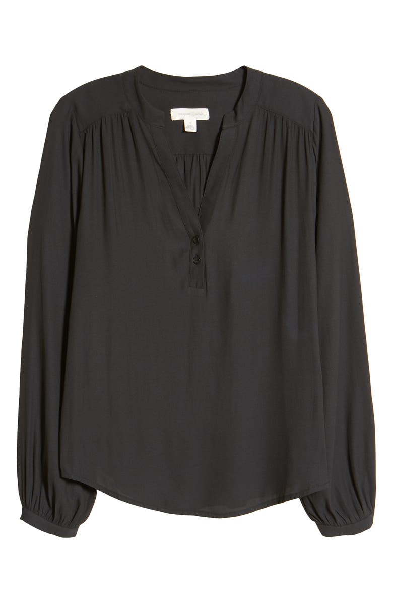 Treasure & Bond Shirred Popover Top, Alternate, color, 