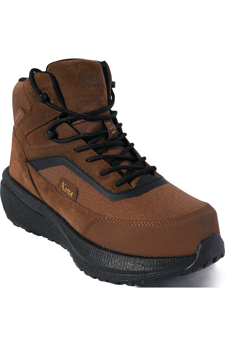 Xena Workwear Luna Composite Toe Waterproof High Top Safety Boot, Alternate, color, Dusk Brown
