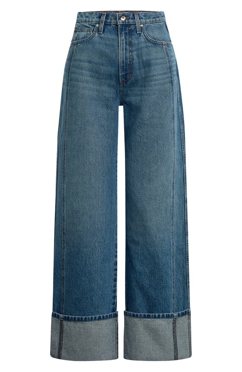 Joe's The Margot Cuffed High Waist Wide Leg Jeans, Alternate, color, Classic