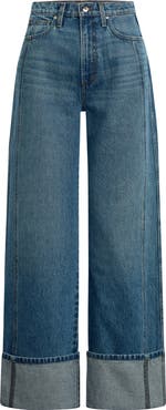 Joe's The Margot Cuffed High Waist Wide Leg Jeans