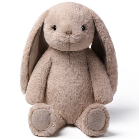 Silverleaf Grey Smiling Rabbit 9.8in Plush