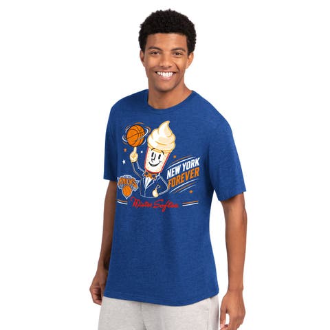 Men's Starter  Royal New York Knicks  Mister Softee Prime Time T-Shirt