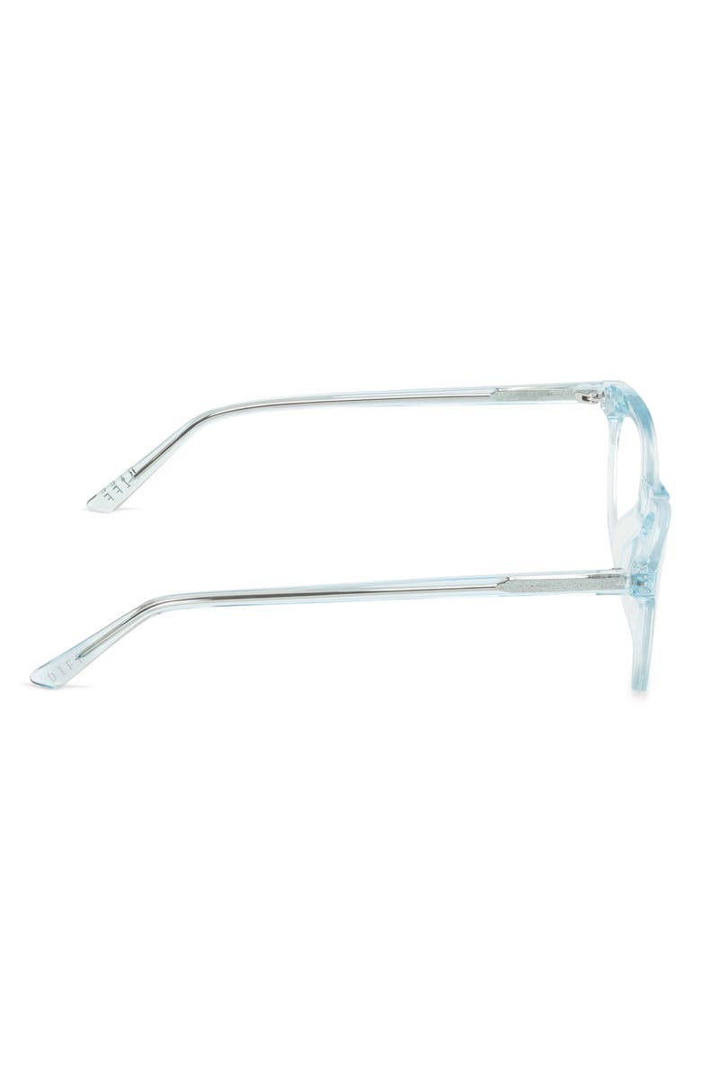 DIFF Jade 54mm Cat Eye Optical Glasses, Alternate, color, Aqua Sea Crystal/ Clear