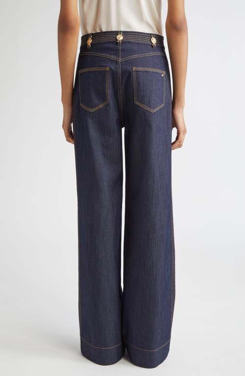 Cinq À Sept Bev High Waist Flare Leg Jeans In Blue
