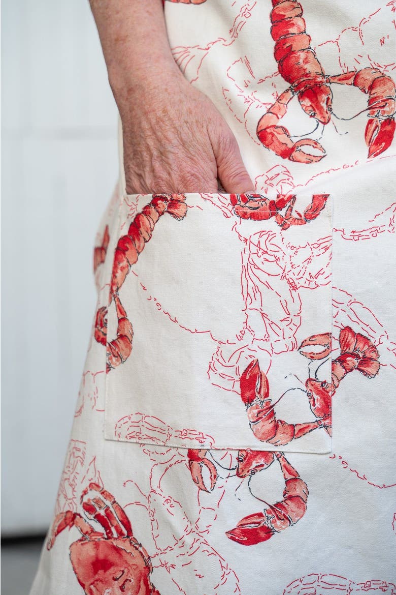 Feeling Crabby Chef Apron, Alternate, color, White