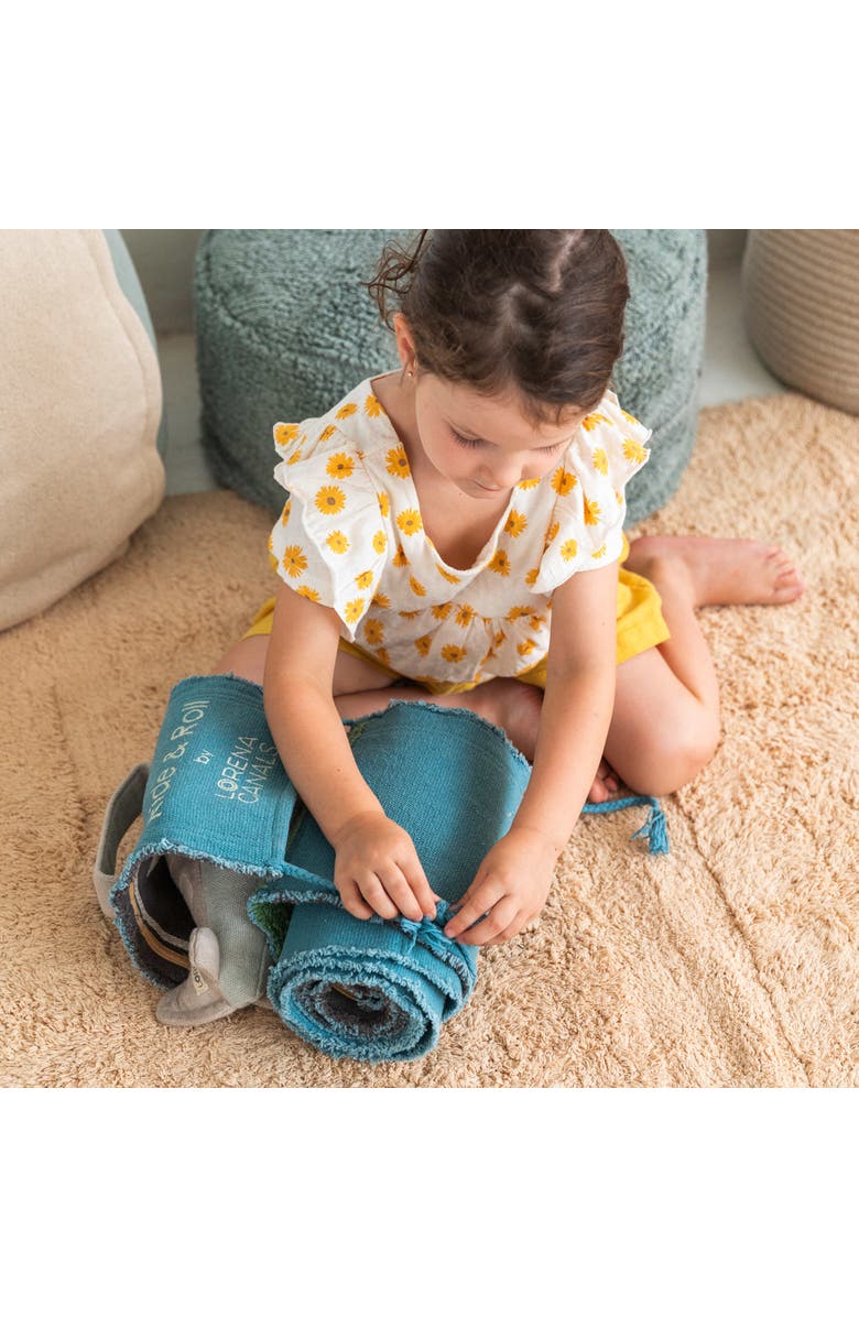 Lorena Canals Soft toy Ride & Roll, Alternate, color, Light Blue With Grey