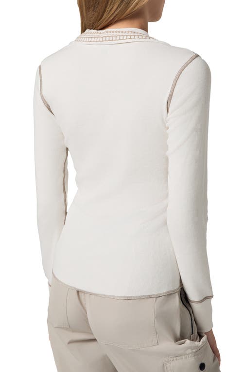 Alp N Rock Asher Embroidered Polo In Off White