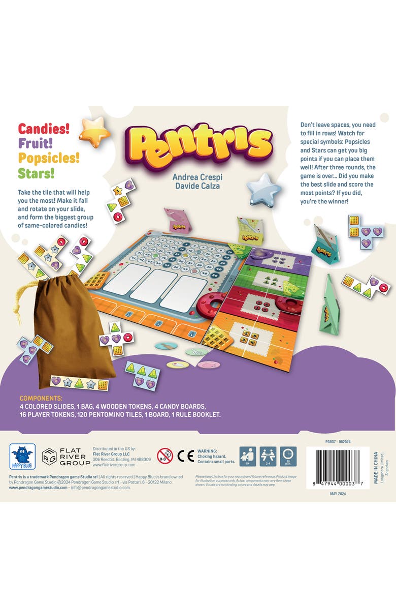 Pendragon Game Studio Pentris Abstract Strategy Board Game,Ages 8+, Alternate, color, Multicolored