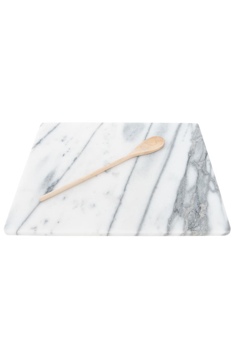 Artifacts Trading Company Marble Pastry Board, Alternate, color, White Matte