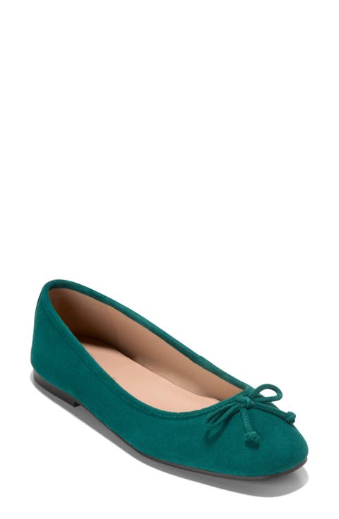 【PORTERNA】Check Green String Flat Shoes Flats in Womens Shoes | Green - Walmart.com