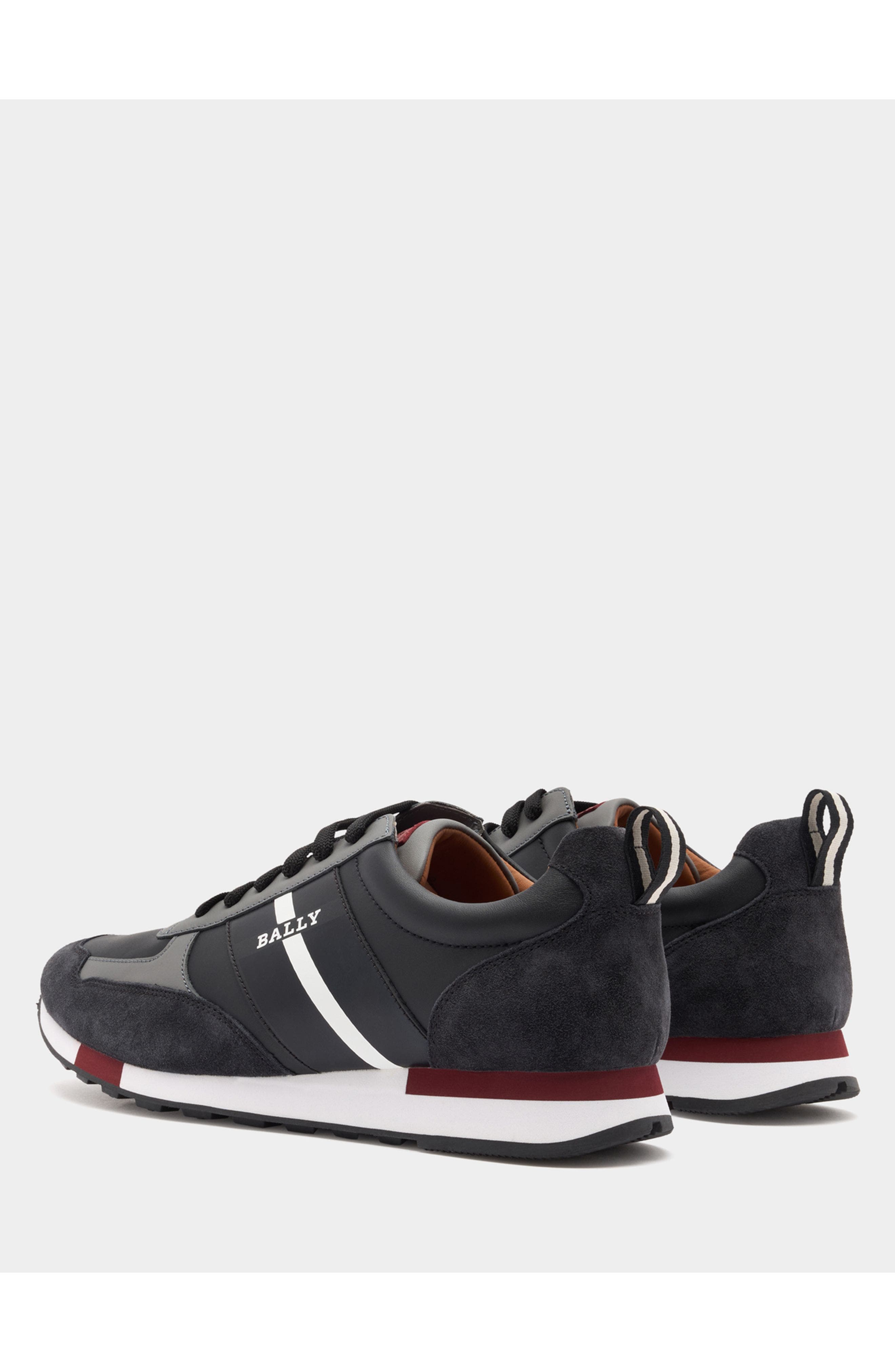 Bally Sneaker in Calf Leather, Alternate, color, Black