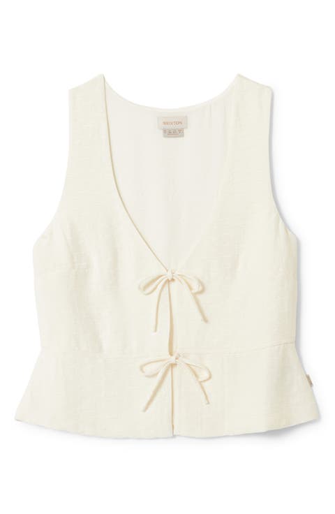 Lakeview Sleeveless Tie Front Top