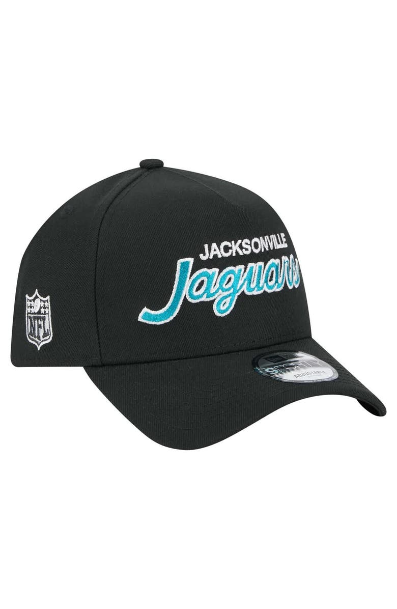 New Era Men's New Era Black Jacksonville Jaguars Smith 9FORTY Adjustable hat, Main, color, Black