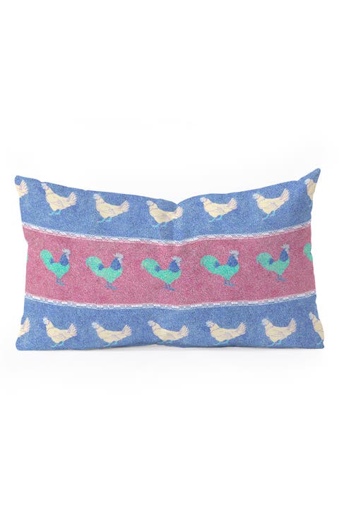 Farmhouse Stripe Lumbar Throw Pillow