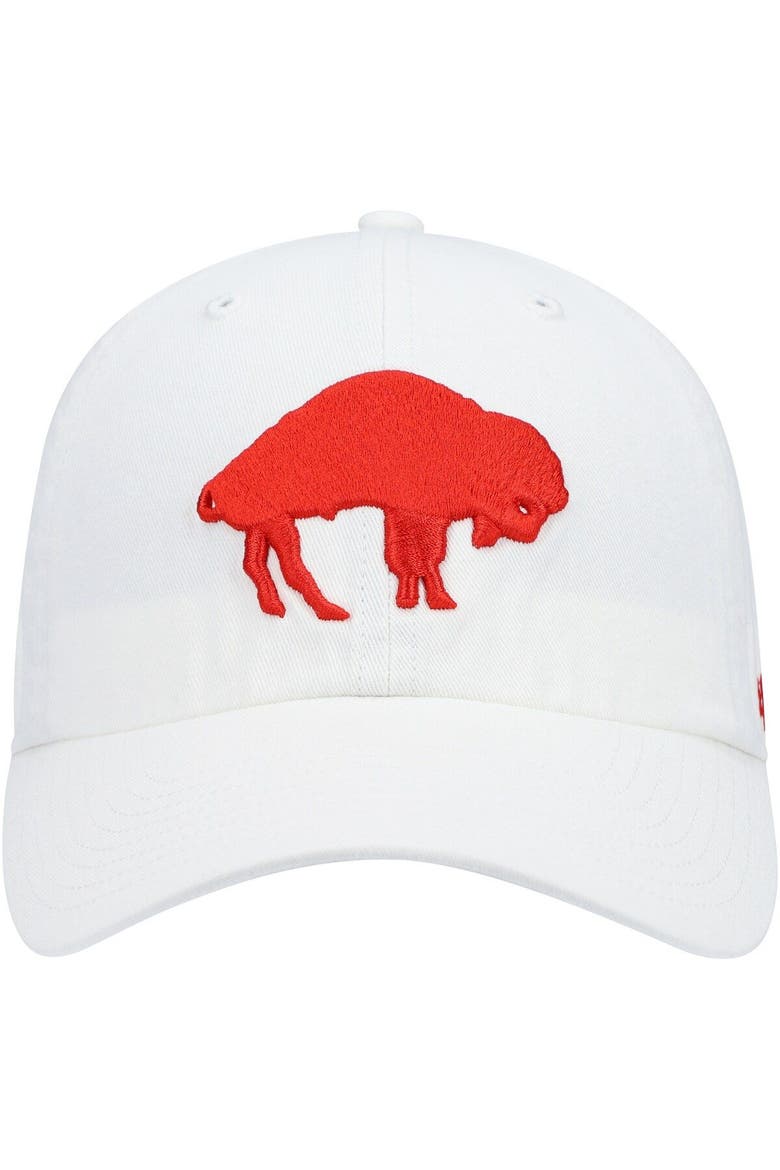 Men's '47 White Buffalo Bills Clean Up Legacy Adjustable Hat, Alternate, color, White