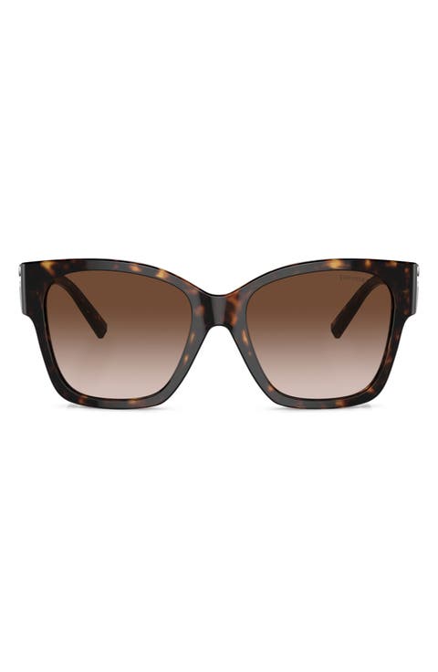 54mm Gradient Square Sunglasses