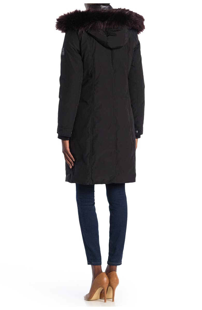 Nine West Removable Faux Fur Trimmed Hooded Parka, Alternate, color,