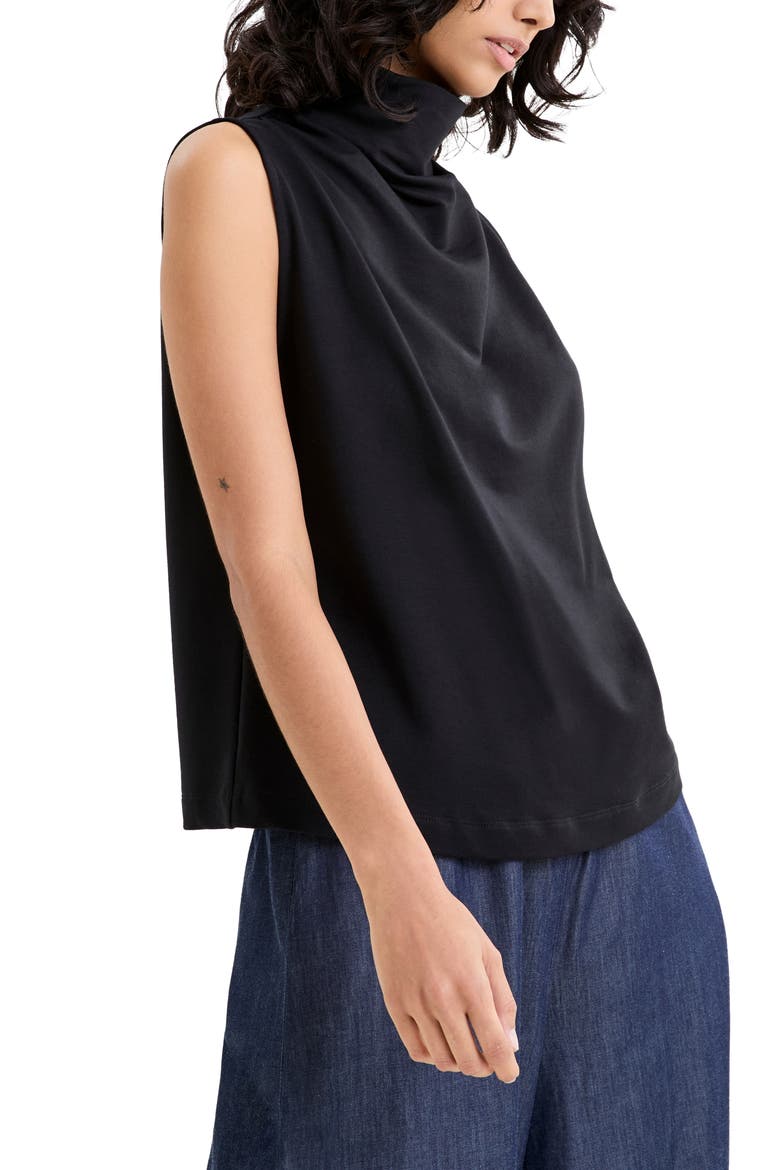 Finch Sleeveless Top, Alternate, color, BLACK
