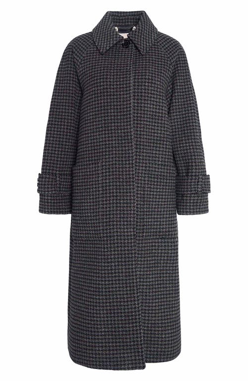 Barbour Veronica Houndstooth Check Wool Coat In Multi