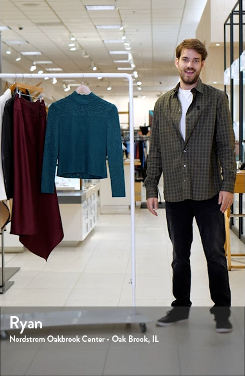 Laser Cut Detail Fringe Hem Knit Midi Dress, sales video thumbnail