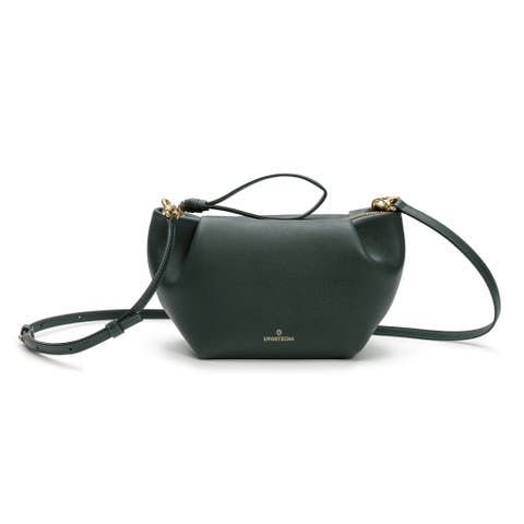 Martita Small Leather Clutch Bag With Shoulder Strap