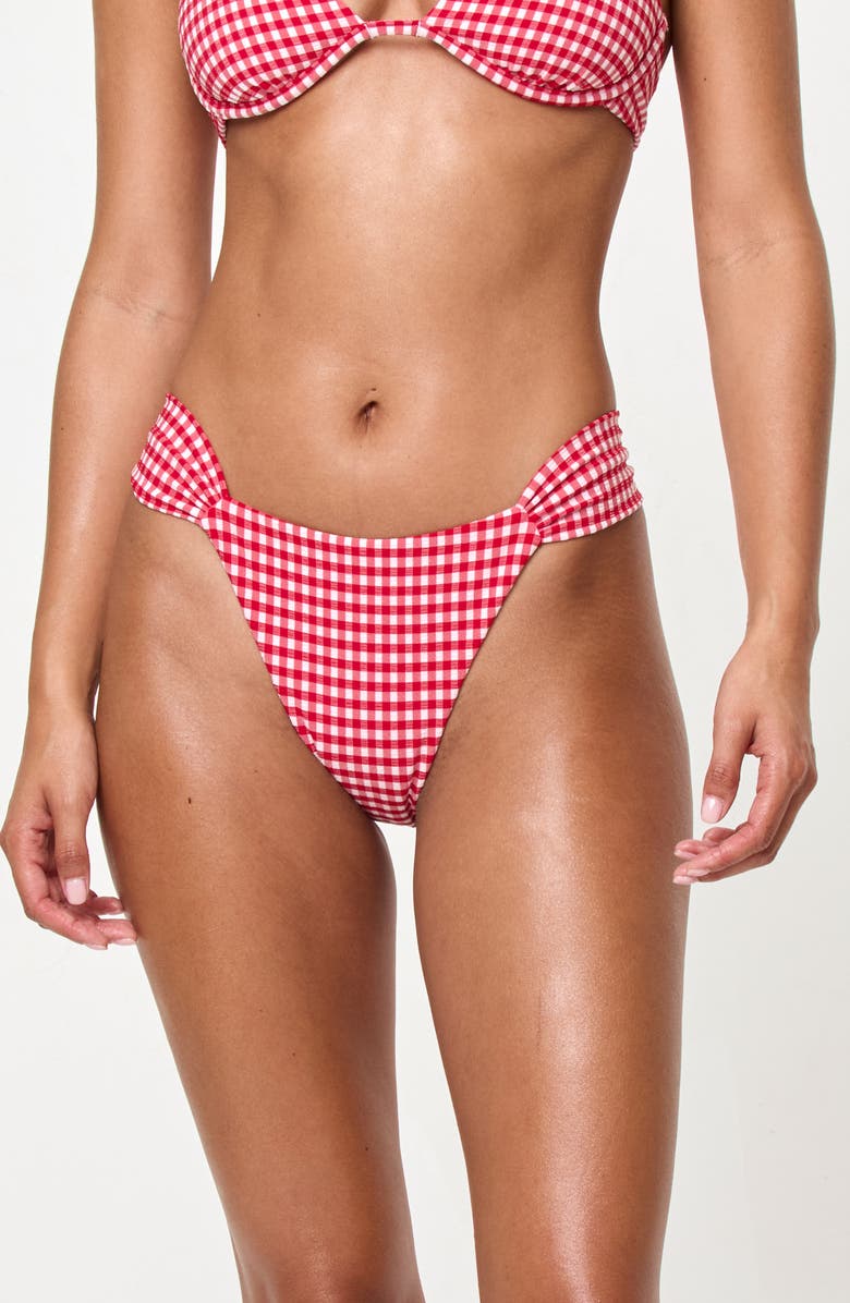 LSPACE Dolce Bitsy Bikini Bottoms, Main, color, Lipstick Red