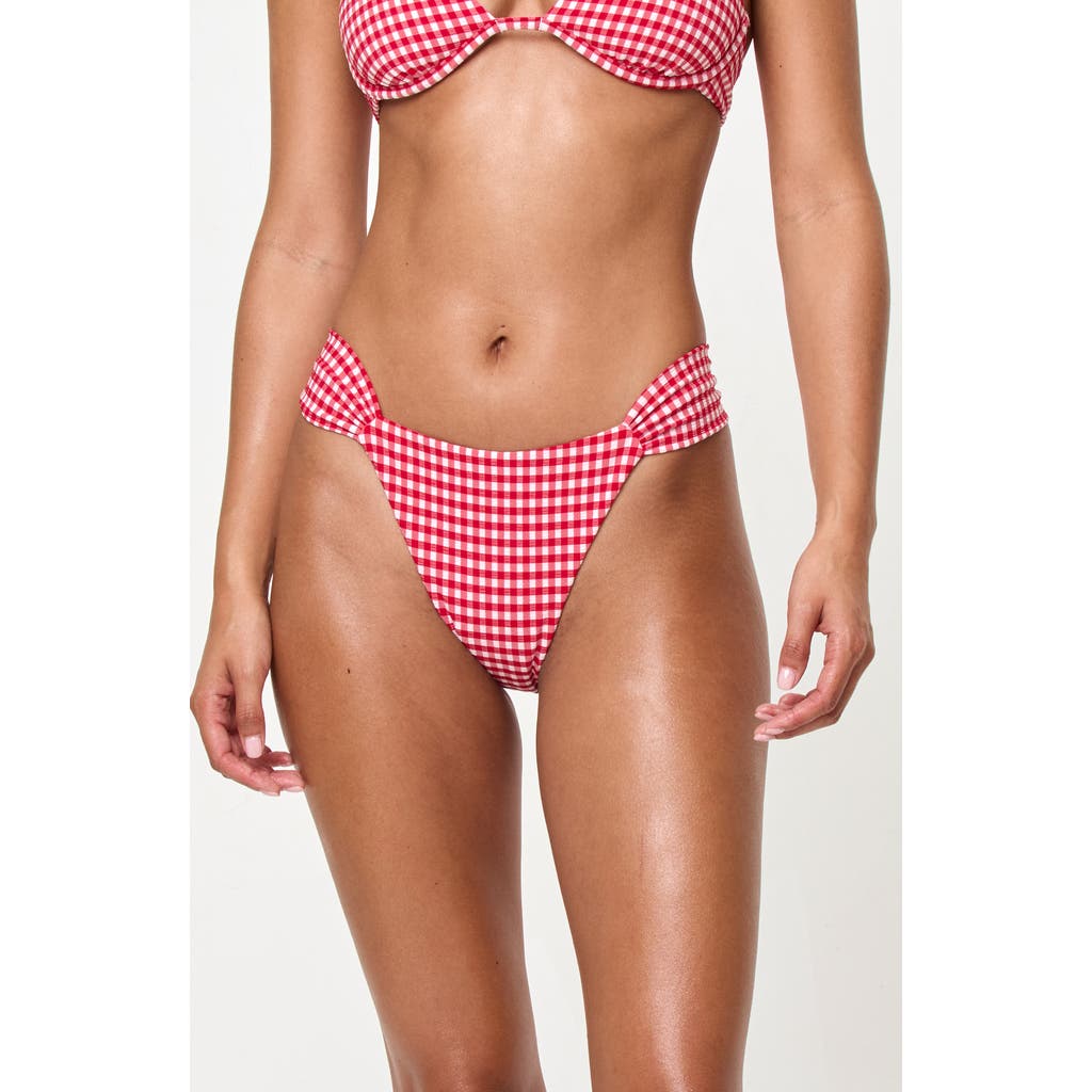 L*space Lspace Dolce Bitsy Bikini Bottoms In Red