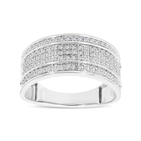 Elysium Unisex Diamond Band Ring in 10K Gold