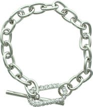OLIVIA WELLES Krystal Toggle Bracelet