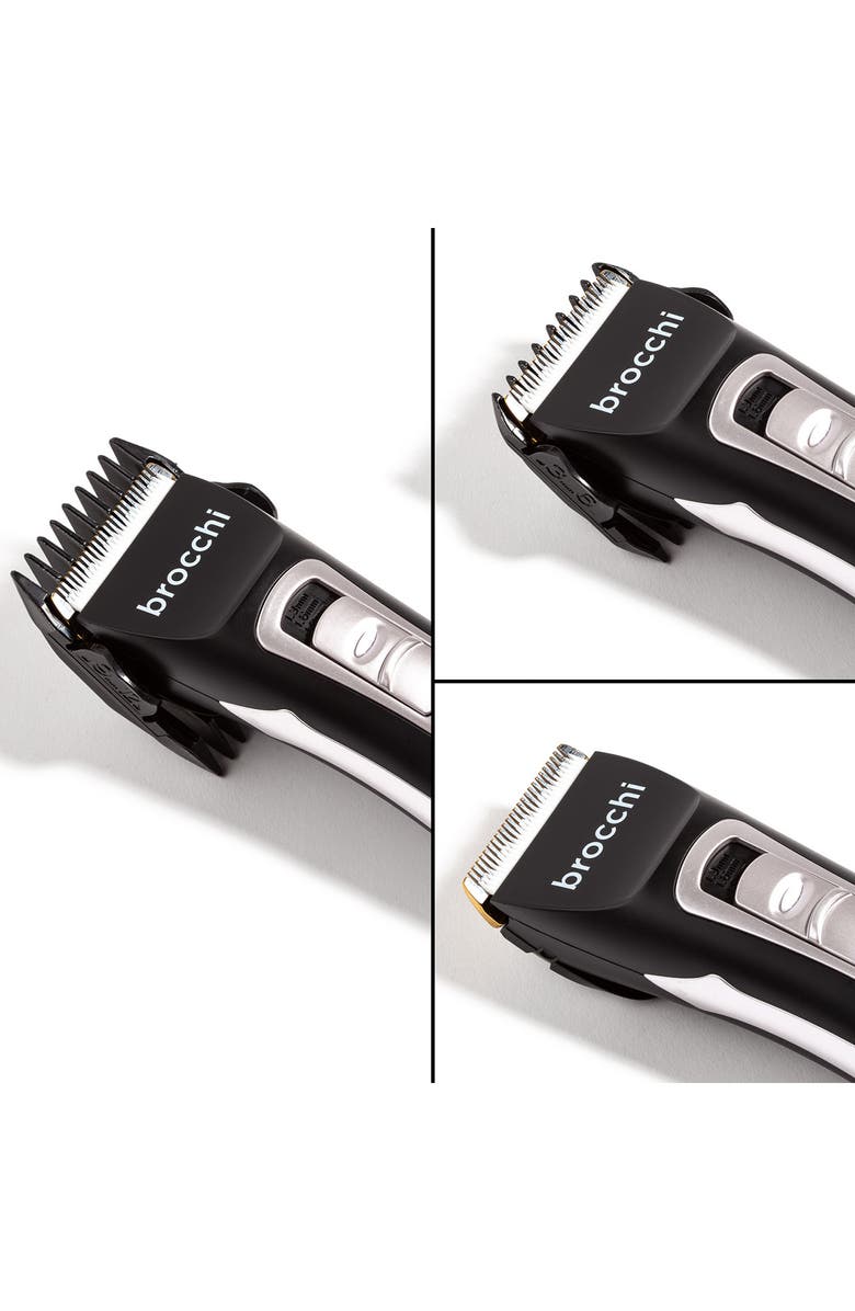 BROCCHI Digital Electric Grooming Trimming Tool Kit for Men - 5-Piece Set, Alternate, color, Black