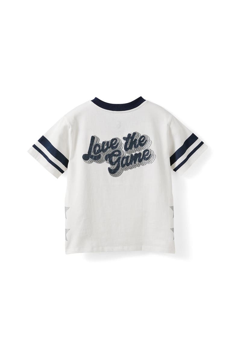 Kid's Livvy Lux Short Sleeve Tee, Alternate, color, Vanilla Love The Game