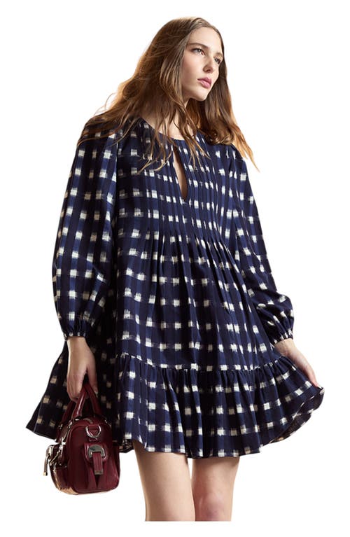 Cynthia Rowley Pintuck Mini Dress in Navy Multi at Nordstrom, Size Medium