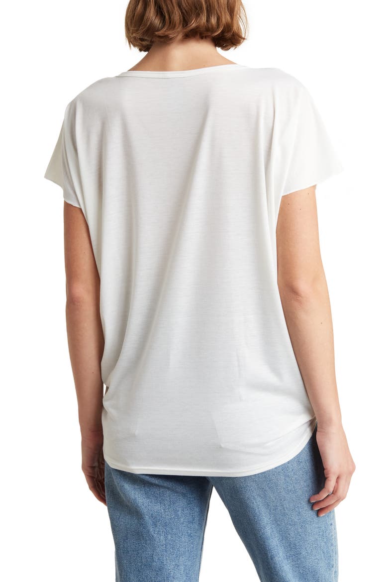 Patterned Dolman Sleeve T-Shirt, Alternate, color, BLACK PRINT 1