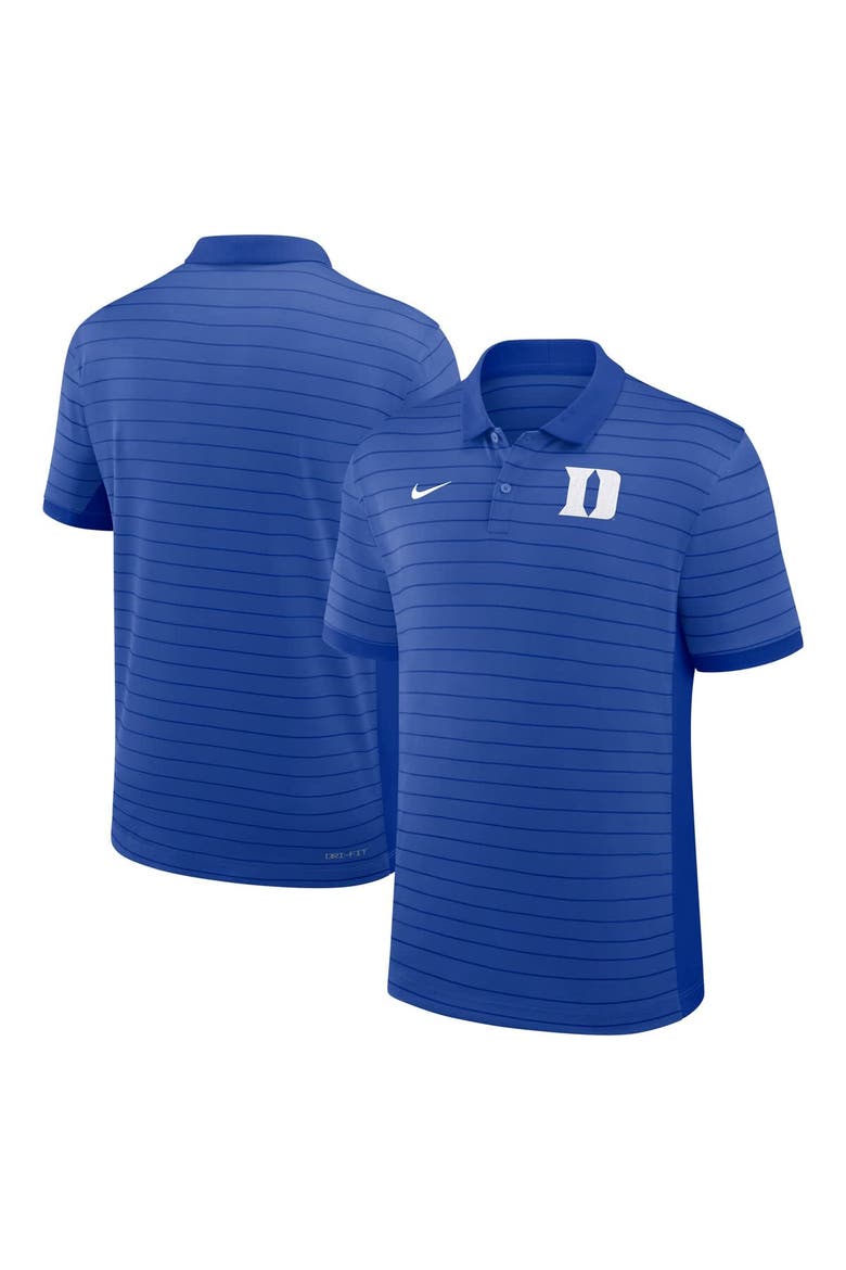 Men's Nike Royal Duke Blue Devils 2025 Early Season Coaches Sideline Victory Stripe Performance Polo, Main, color, Royal