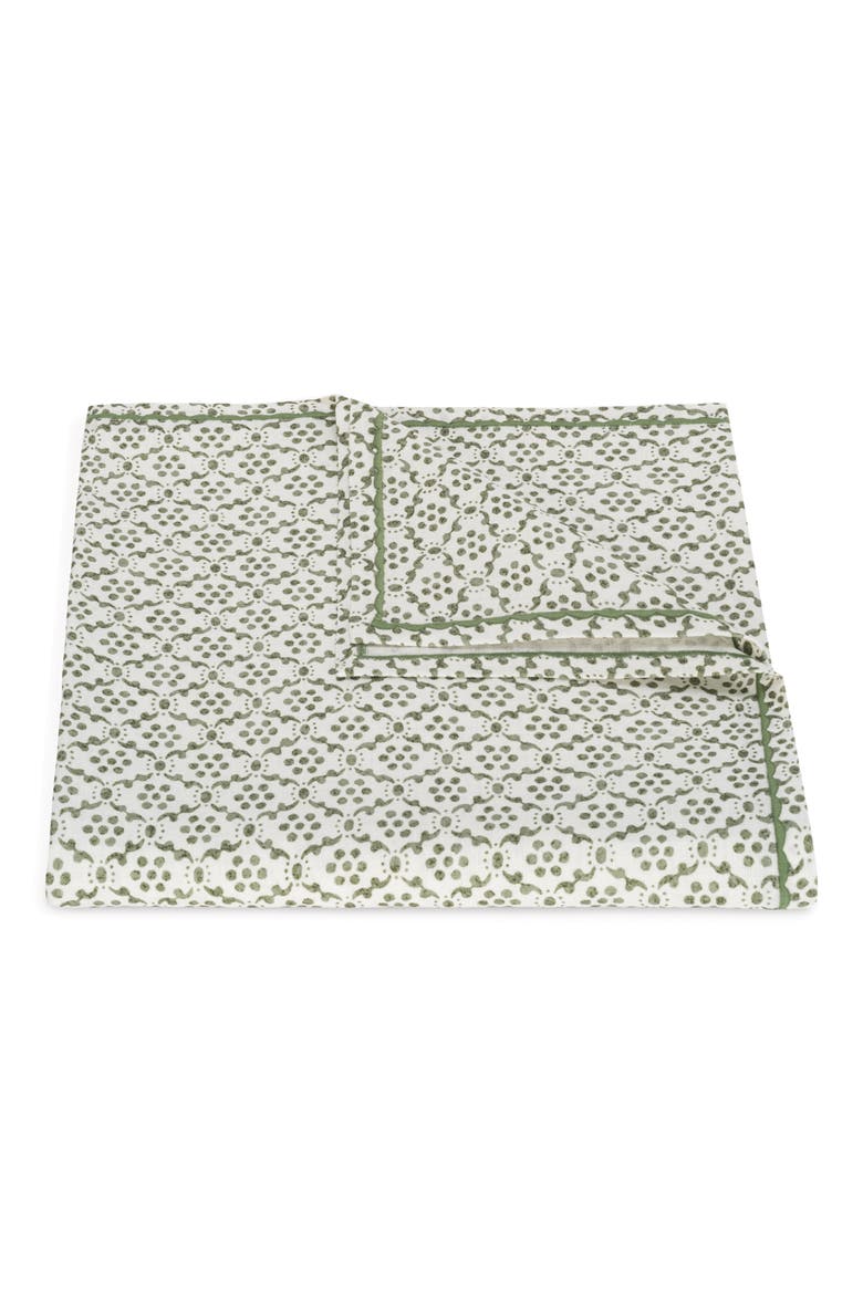 Laksha Linen Tablecloth, Main, color, CLOVER