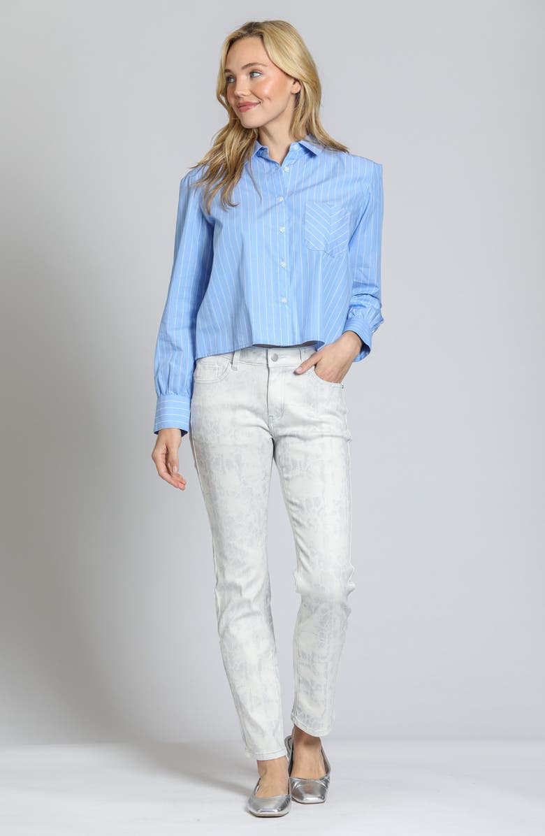 APNY Snakeskin Print Skinny Jeans, Alternate, color, 