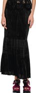 Anna Sui Plisse Tiered Maxi Skirt