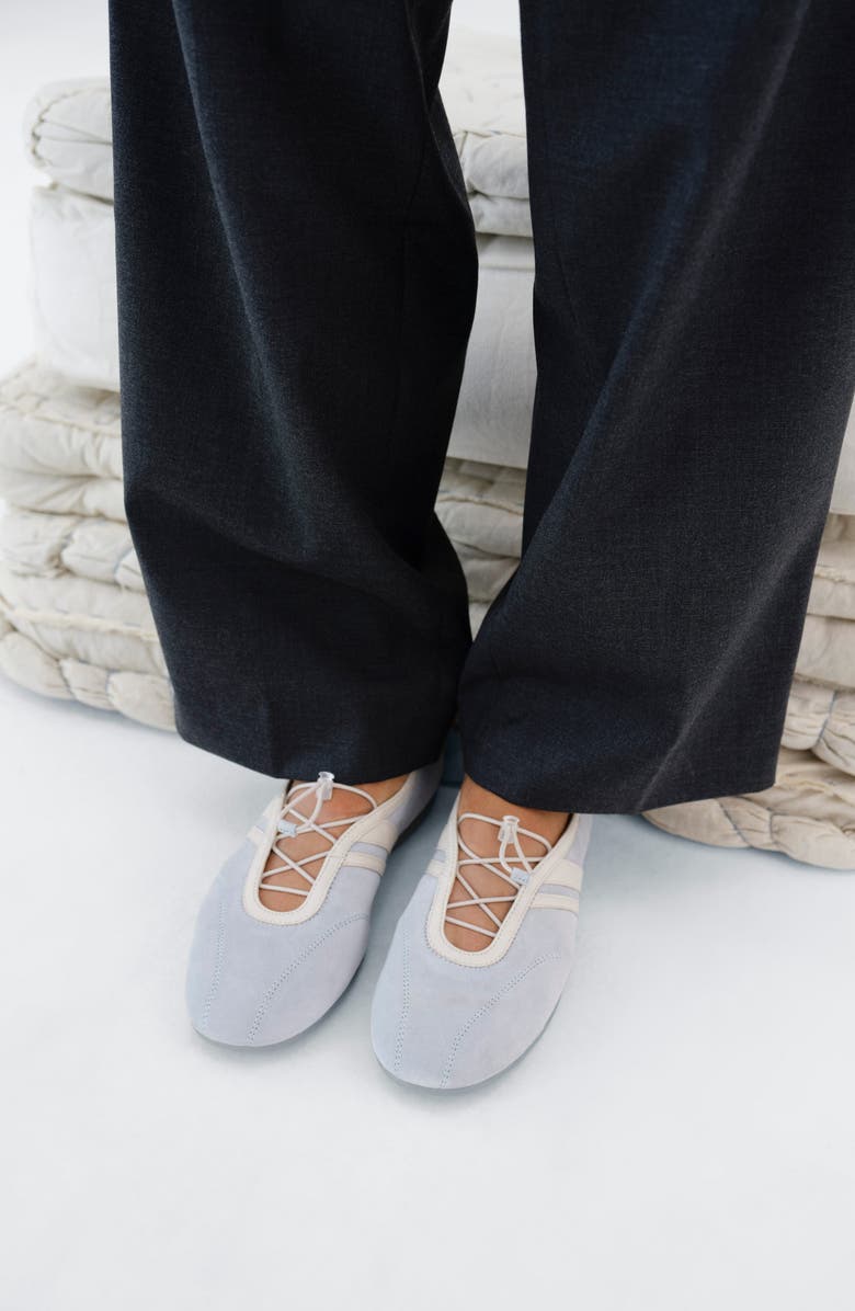 Vagabond Shoemakers Hollie Lace-Up Flat, Alternate, color, Light Blue