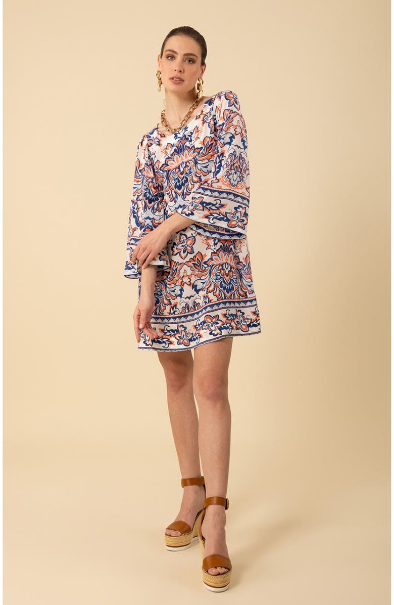 Hale Bob Flora Silk Dress, Alternate, color, 