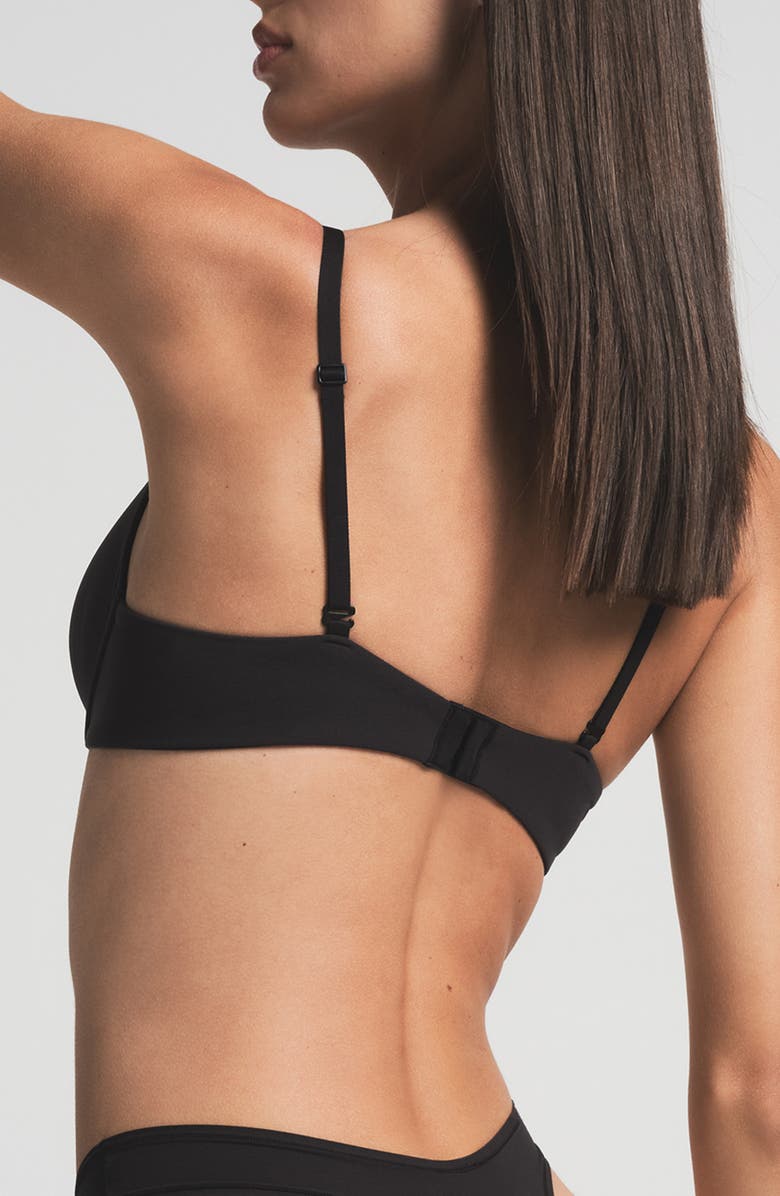 SKIMS Fits Everybody T-Shirt Bra, Alternate, color, Onyx