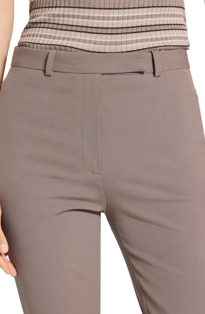 Theory Bistretch High Waist Taper Pants, Alternate, color, Walnut