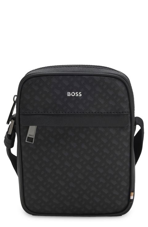 Zair Bonded Leather North/South Crossbody Bag